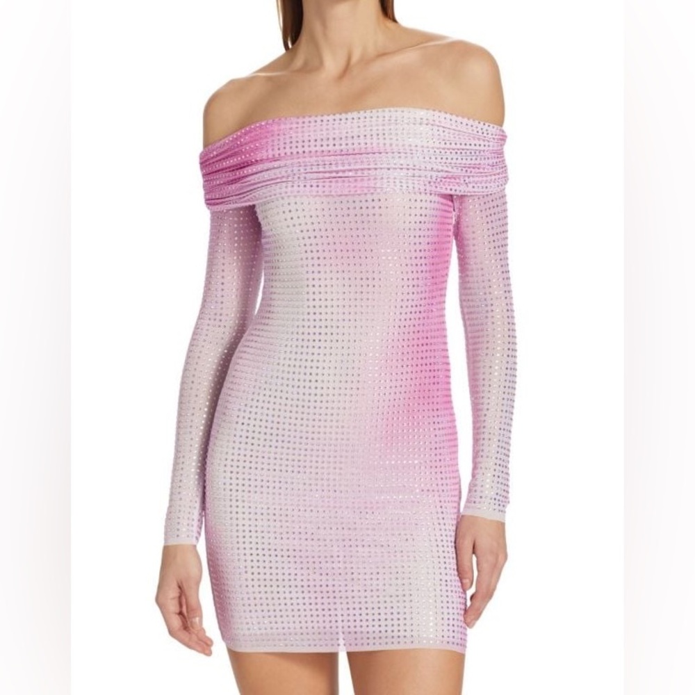 Self Portrait rhinestone mini dress